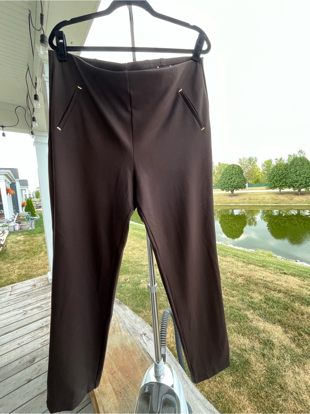 Chico's Wide-Leg Pants in Chocolate Brown